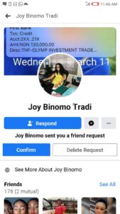 Profile of Joy Binomo Trade